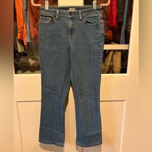 L.L. Bean Women's Straight Leg Stonewashed Blue Jeans